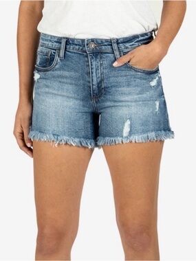 Kut From The Kloth Jane High Rise Denim Cutoff Shorts Size 6 Casual Festival